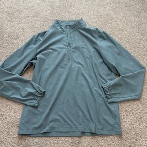Travis Mathew Quarter Zip Pullover Mens XL Blue Golf Athletic Business Casual